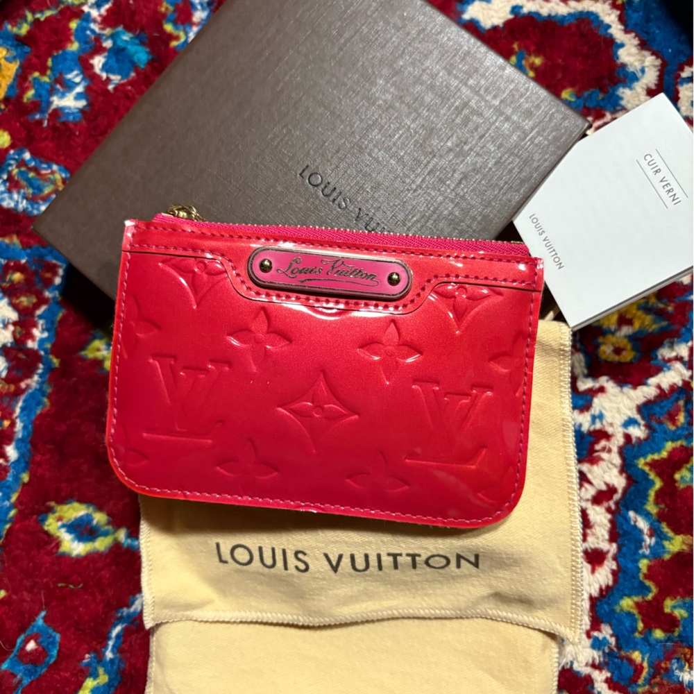 Louis Vuitton Red Monogram Pouch authentic 100%